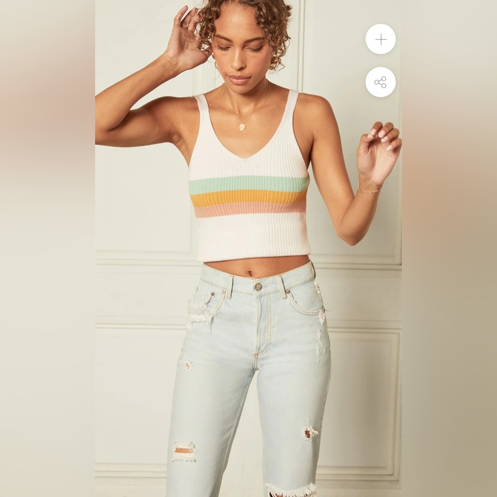 Boyish The Tommy Jeans Distressed Crop Straight Light Wash Size 28 - Picture 3 of 9